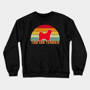 Tibetan Terrier Vintage Silhouette Crewneck Sweatshirt